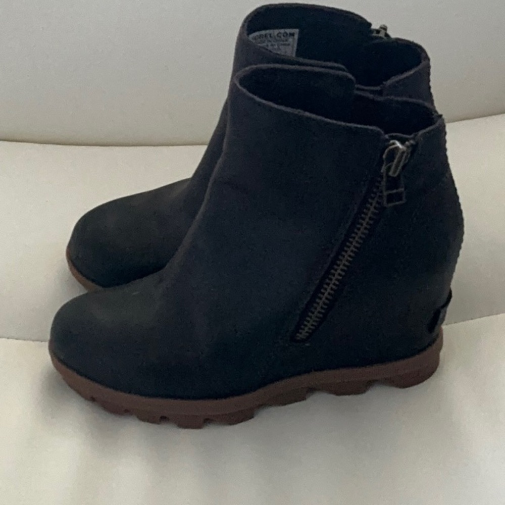 SOREL Joan of Arctic Wedge II Zip Booties - Picture 2 of 7